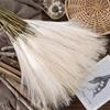 50PCS Fluffy Pampas Grass Bouquet Dried Pampas Artificial Flowers Wedding Home Farmhouse Supplies Vase Decor Fake Plant Floral