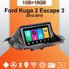 Car Radio Android Auto Carplay For Ford Kuga 2 Escape 3 2012-2019 Multimedia Player Head Unit Stereo GPS Navigation BT WIFI 1+16GB