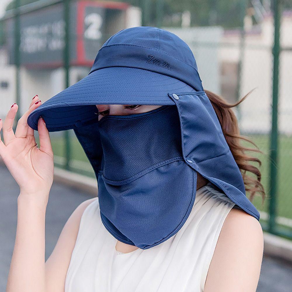 Anti-uv Tea Picking Cap UV Protection Shade Hat Breathable Beach Cap Summer