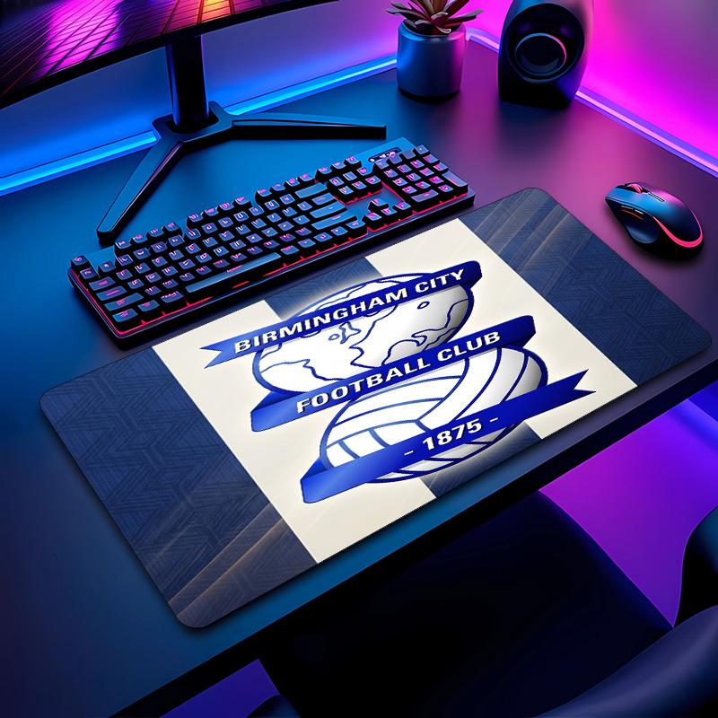 Birmingham City Football Pattern Mouse Pad Non?Slip Rubber Base Gaming Mousepad For Desk Office Home