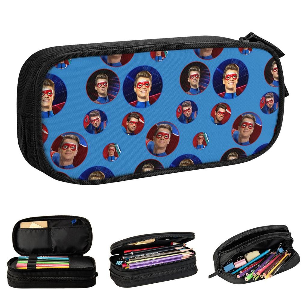 Kid Danger Bubbles Pencil Case New Henry Danger Pen Bag Girl Boy Big Capacity Students School Cosmetic Pencil Box