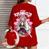 2026 Demon Slayer Anime Graphic T Shirt Women Unisex Mitsuri Kanroji Print Cotton Short Sleeve Tee Casual Tops Summer Ins
