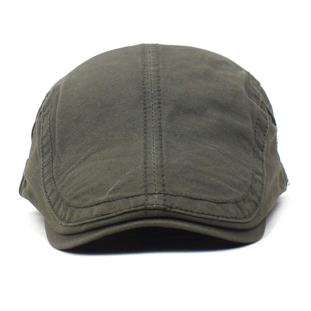 Новая мужская хлопковая шляпа, однотонный берет с загнутыми полями, шляпа с утиным язычком, летняя шляпа от солнца