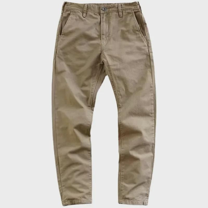 Мужской хлопковый прямой повседневный комбинезон - 2024 American Retro High Street Fashion