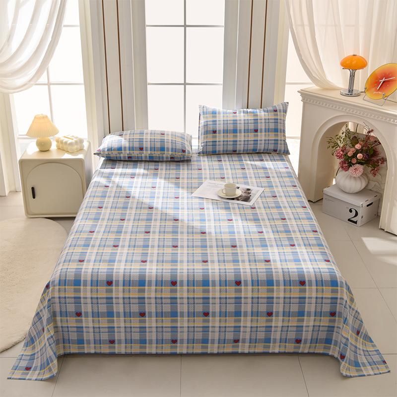 Новый мягкий коврик, старая грубая ткань, простыня из чистого хлопка, одинарное хлопковое одеяло, набор из трех предметов, хлопково-льняная подкроватная юбка, универсальный для всех сезонов