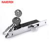 Sliding Door Lock Zinc Alloy Window Locks Anti-Theft Safety Wood Gate Floor Lock Hardware