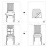 Seat Cover For Chair Seat Smooth Elastic Light Gray