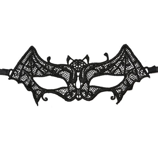 Черная кружевная маска Сексуальная полая маска на половину лица Дышащая маска для вечеринки Венецианская