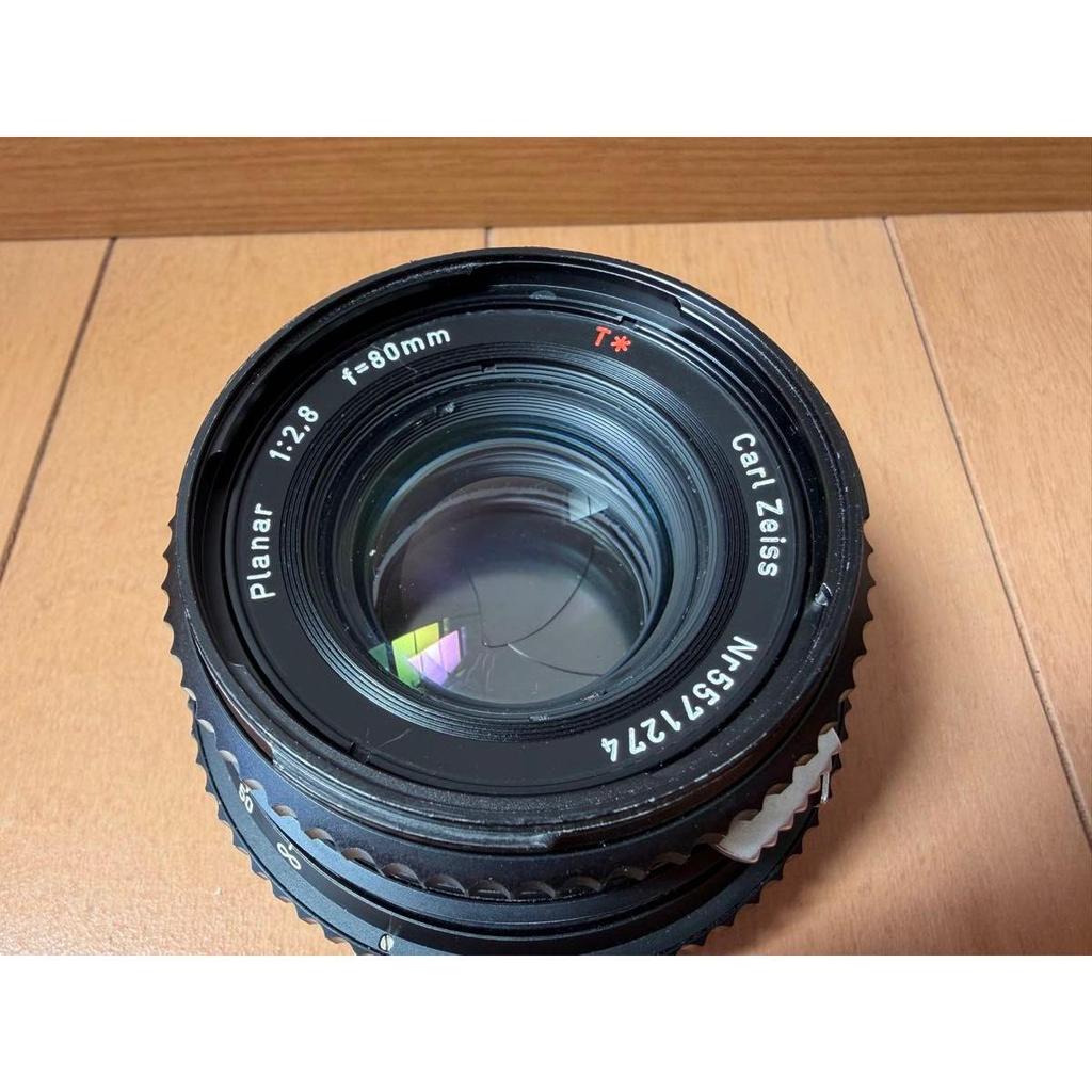 Used Hasselblad Carl Zeiss Planar 80mm F2.8 T* medium format camera lens, operation confirmed, 1 month warranty
