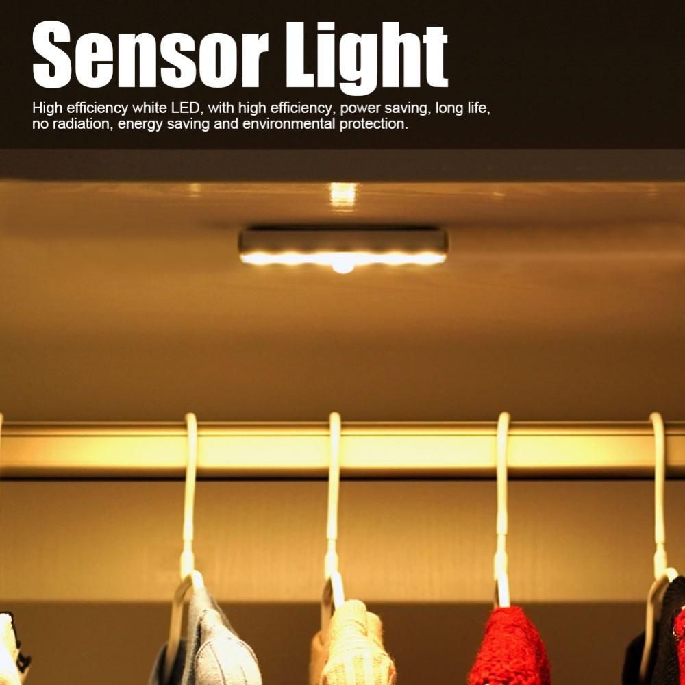 Aluminum Body Human Body Induction Lamp Magnetic Stick-On Sensor Light Sensor Lamp Wardrobes