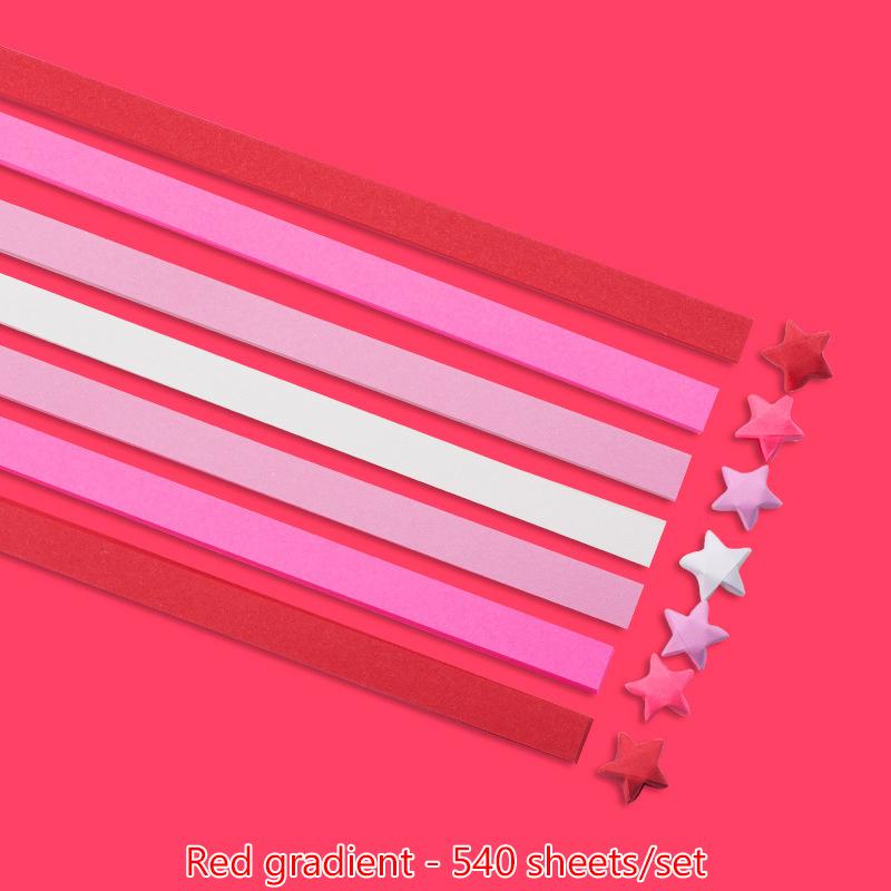 540 листов бумаги для оригами, звезды, красочная складная бумага, счастливая звезда, оригами, звезды, бумажные полоски для рукоделия, бумажное искусство, ремесла