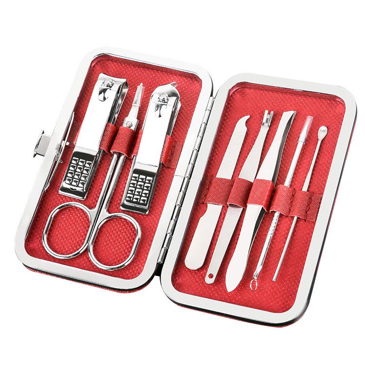 8-Piece Leather Nail Clipper Set: Multi-functional Manicure & Pedicure Tools Gift Set