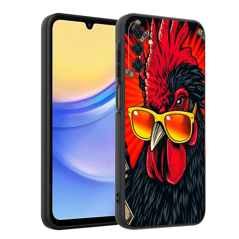 Мягкий чехол для телефона Курица Курица Петух для Samsung A17 A37 A57 A16 A26 A36 A56 A15 A25 A35 A55 A14 A24 A34 A54 A13 A23 A33 A53 A52