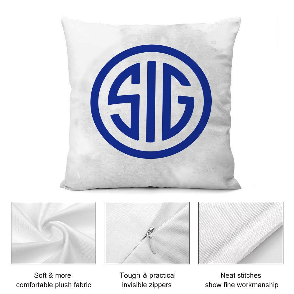 Classic SSig Sauer Cushion Cover Soft Plush Fabric DoubleSided Printed Cushion Covers for All Seasons Modern HomeDecor Gift