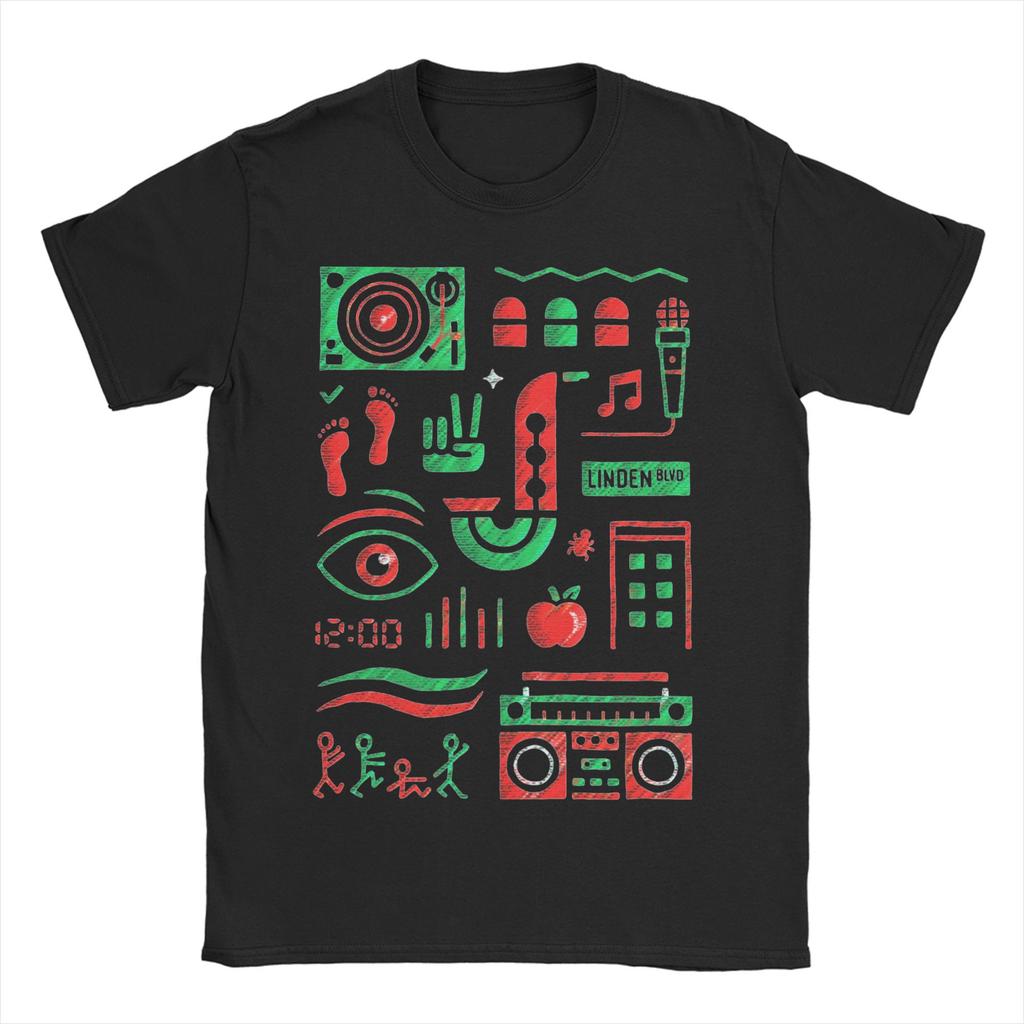 Мужские Женские Футболки De La Soul ATCQ A Tribe Called Quest Одежда из Чистого Хлопка Винтажные Футболки с Коротким Рукавом Футболки Большого Размера