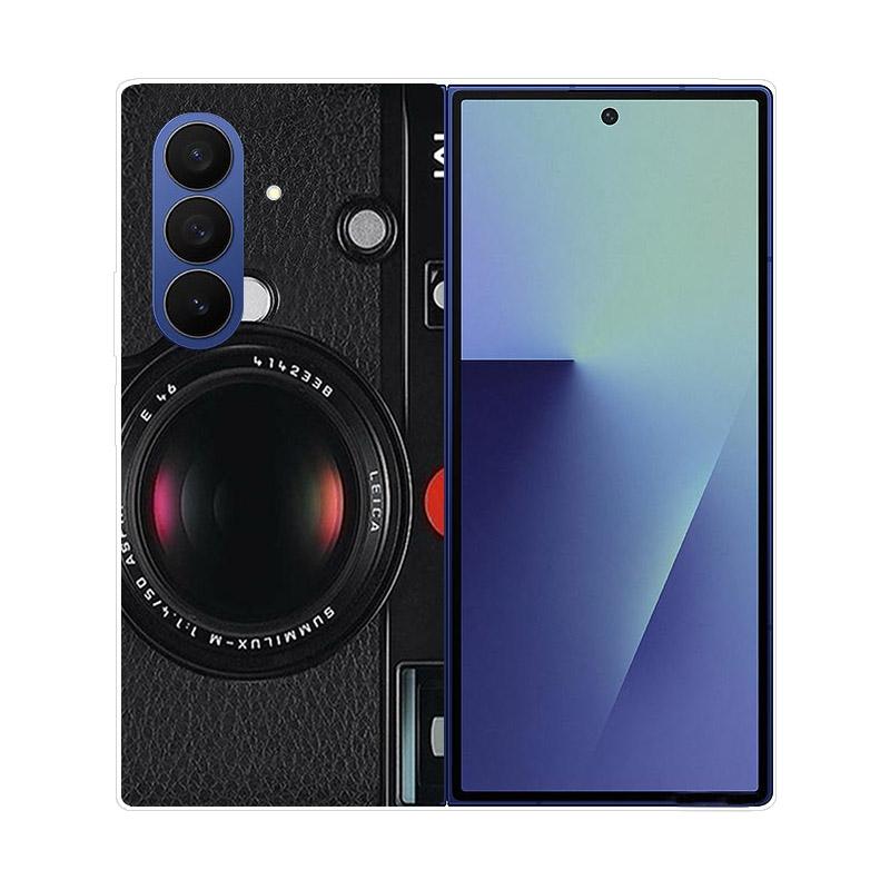 Прозрачный складной чехол для телефона Samsung Galaxy Z Fold 6 7 Прозрачная ударопрочная жесткая крышка из ПК для Samsung Z Fold7 Fold6 Чехол Capa