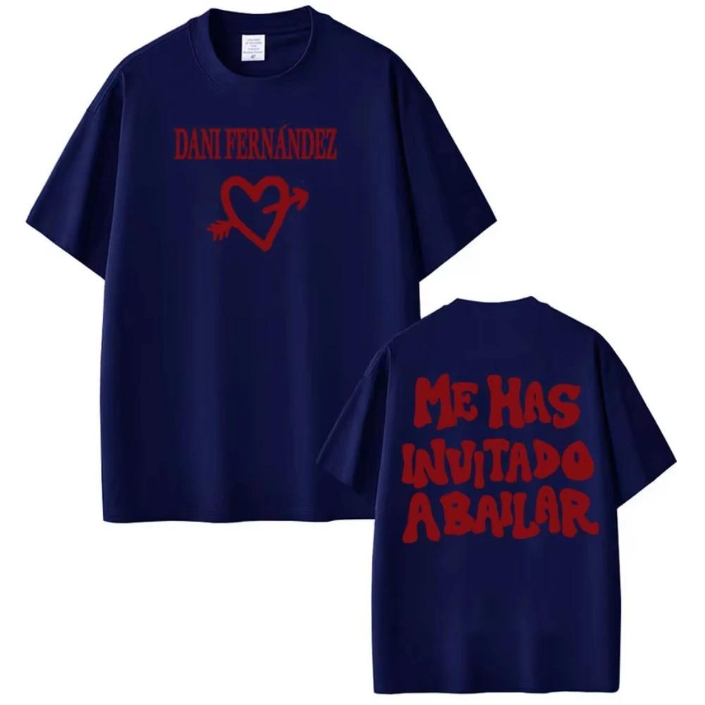 Unisex's Women High-quality T-shirts Rapper Dani Fernandez Fashion Graphics Tees Summer Cotton Casual Oversized T-shirts Fan Gifts
