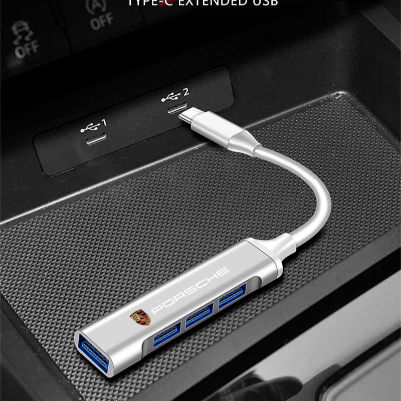 1 шт. Адаптер Type-C на USB Многопортовый распределитель-хаб Для Porsche Boxster Cayenne Panamera Macan Cayman 911 918 996 917 991 Автоаксессуары