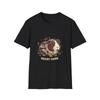 Guinea Pig Swirl Detailed Cute Black Tee Kawaii Pet Graphic T-Shirt