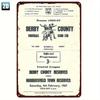 Винтажная программа матча Дерби Каунти 1966-67 Официальная игра с Халл Сити 4 февраля Памятный предмет Тяжелая металлическая конструкция 02