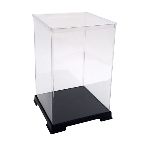 Octagon Figure Case, 15cm W X 15cm D X 20cm H, Clear Plastic