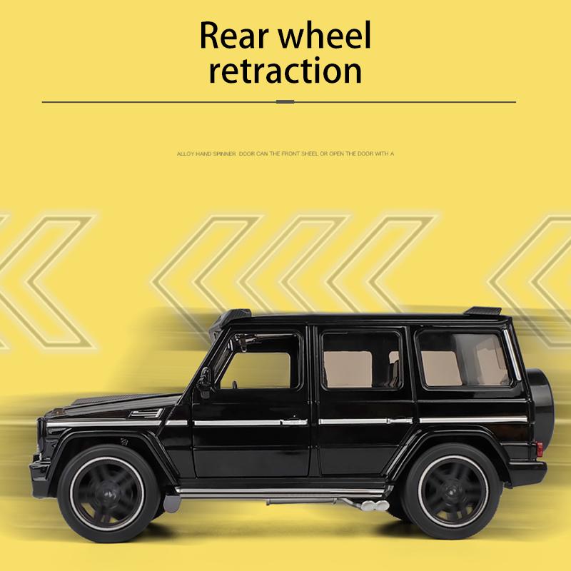 Масштаб 1/24 Benz G65, литая под давлением модель автомобиля, игрушечный автомобиль с откатным механизмом, звуком и светом для детей, коллекция подарков для мальчиков и девочек