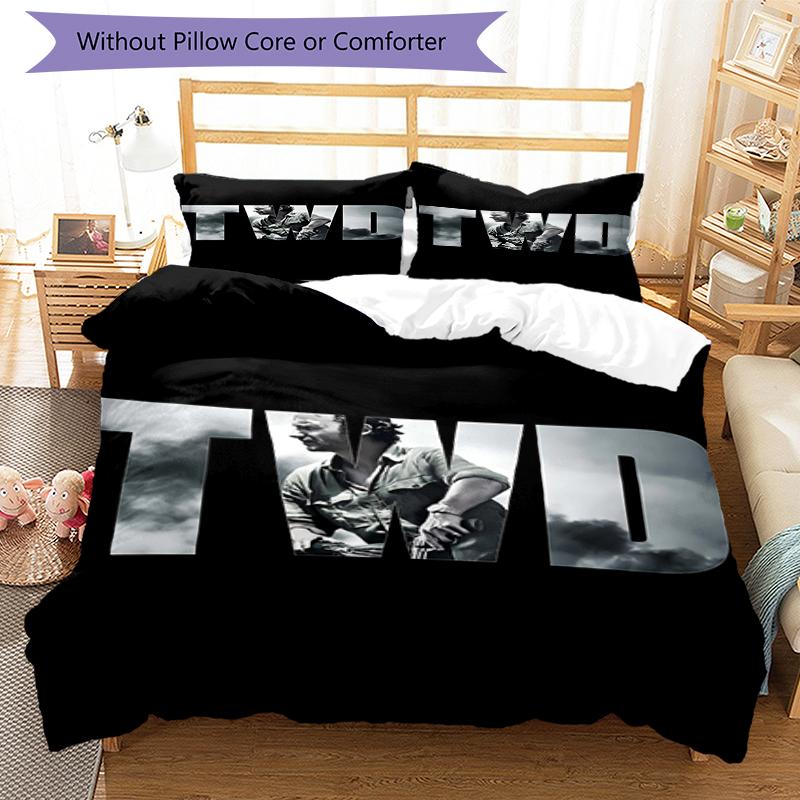 3pcs The Weeknd1 pattern bedding set duvet cover set includes duvet cover &pillowcases, perfect all season bedroom decoration & gift
