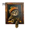 Halloween Party Supplies Cat Frame Fridge Magnet, Retro Wooden Refrigerator Magnets Kitchen Decoration Accessories, Favors Magnet
