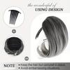 Comb Style Drawstring Inner Button Ponytail Short Style Inner Button Ponytail Synthetic Micro Curled Ponytail Wig Suitable for Daily Gatherings