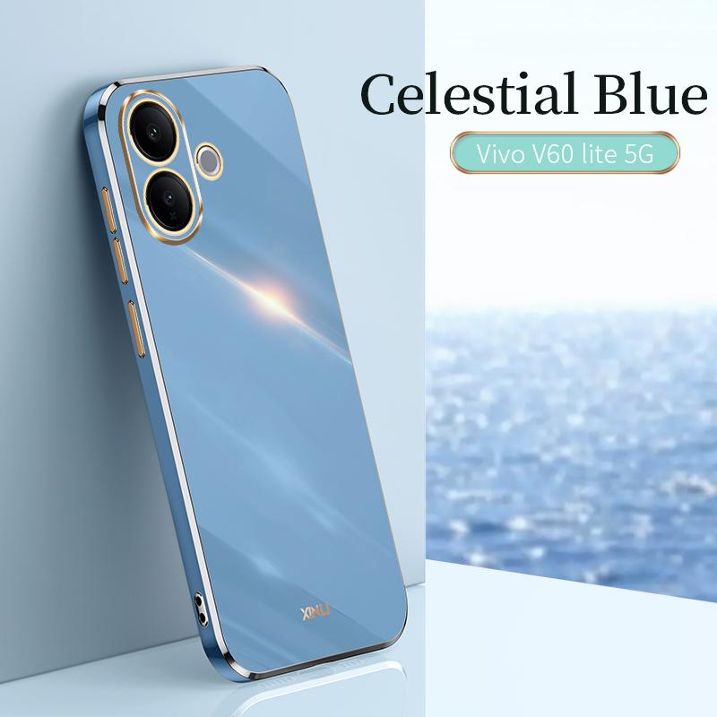 Чехол для VIVO V60 Lite 5G 6D Плетение Мягкий ТПУ Чехол для телефона Для VIVO V60 Lite 5G Покрытие Мягкий Силикон Ударопрочный Задняя крышка