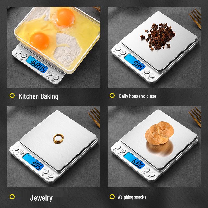 Высокоточные мини портативные карманные весы для золотых украшений, кухонного использования, точность 0,01 грамма.