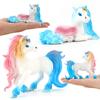Unicorn Rainbow Horse Doll Figure Model Cake Decoration Static Ornament Children'S Toy