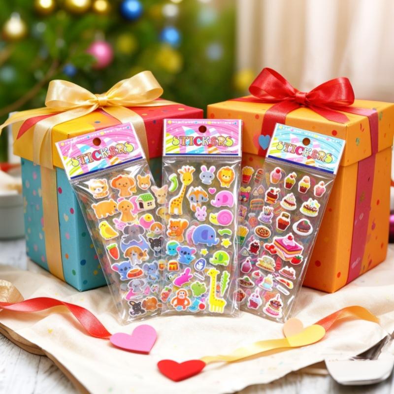 Non Toxic 3D Puffy Cartoon Stickers With Cute Animal Food Patterns Perfect For Kids Diy Crafts Scrapbooking Diary Decor