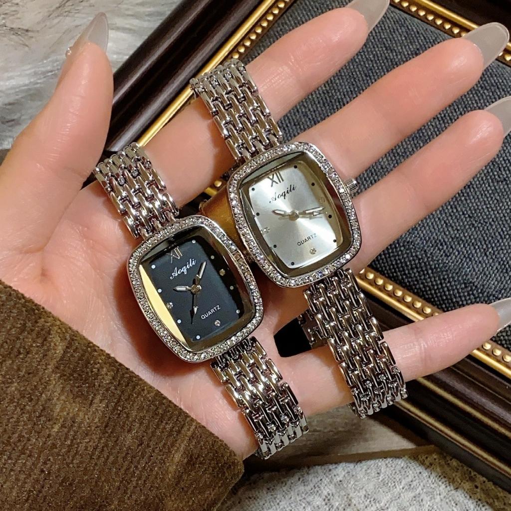 Square Medieval Watch Women's Simple Niche Light Luxury Gold Chain Quartz Watch Brand Retro Watch