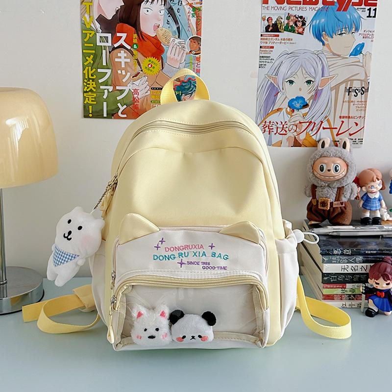 The New Schoolbag Is High-value, Fresh and Sweet, Candy-colored Backpack, Lightweight and Large-capacity Backpack for Junior High School Students.