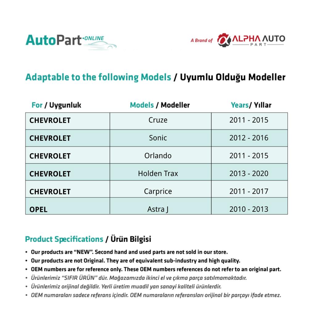 Мачта антенны на крышу для Chevrolet Cruze, Opel Astra J, Insignia