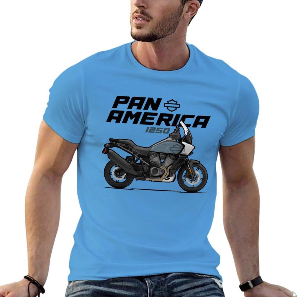 HD Pan America 1250 - Серая футболка графические футболки летние топы быстросохнущие аниме вещи мужские белые футболки