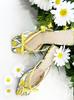 In The Balcony Rebecca Tulip Yellow Square Mule Slippers 5Cm