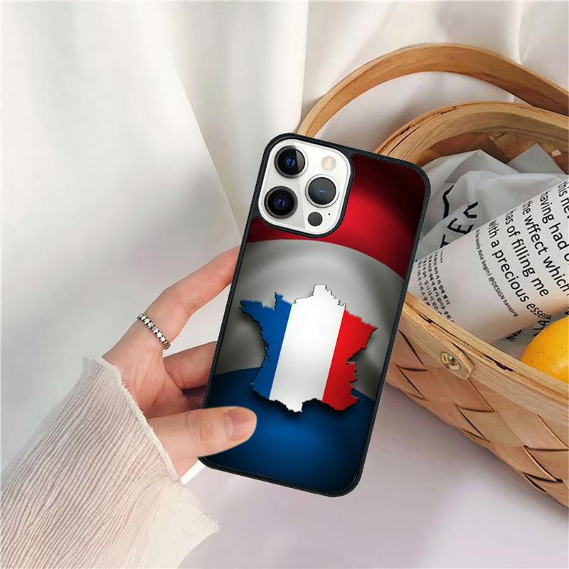 Чехлы для мобильных телефонов и смартфонов с флагом Франции для iPhone 17 Air 16e 15 14 12 13 11 Pro MAX Plus Coque Fundas