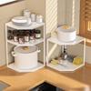 Space Saving Corner Pot Storage Rack 2/3 Tier Cabinet Pot Lid Holder  Bathroom