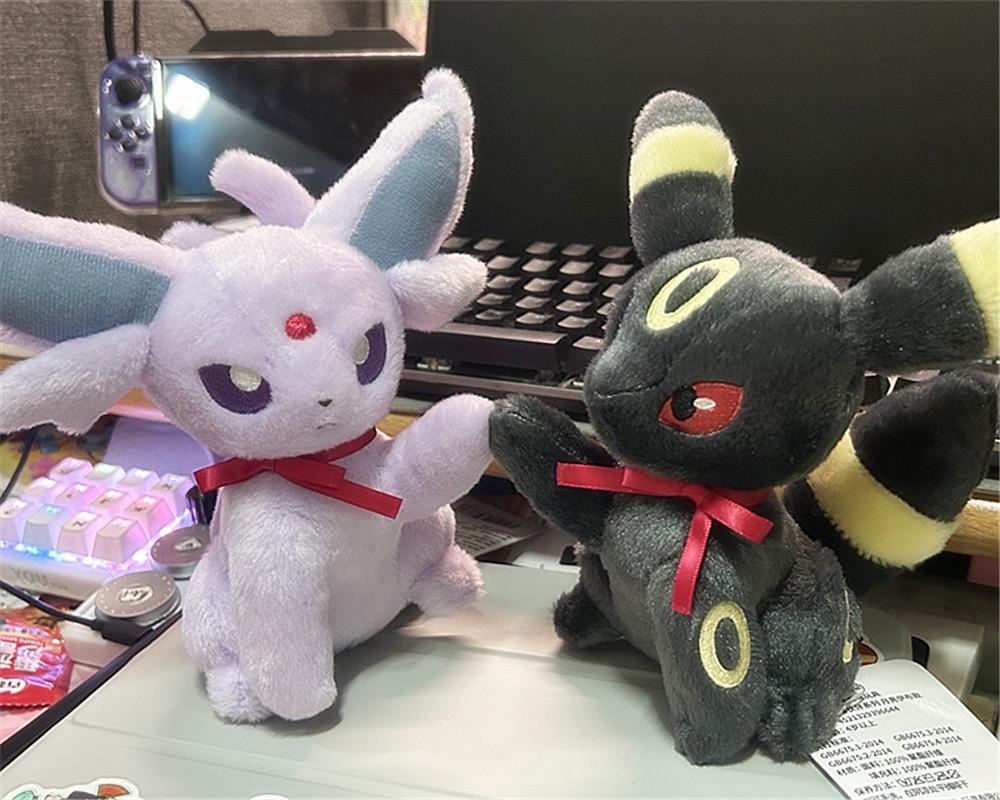 Original Pokmon Eevee Partner Series Plush Doll Shoulder Bag Trendy Doll Garage Kit Desktop Ornament Toy Girl Birthday Gift