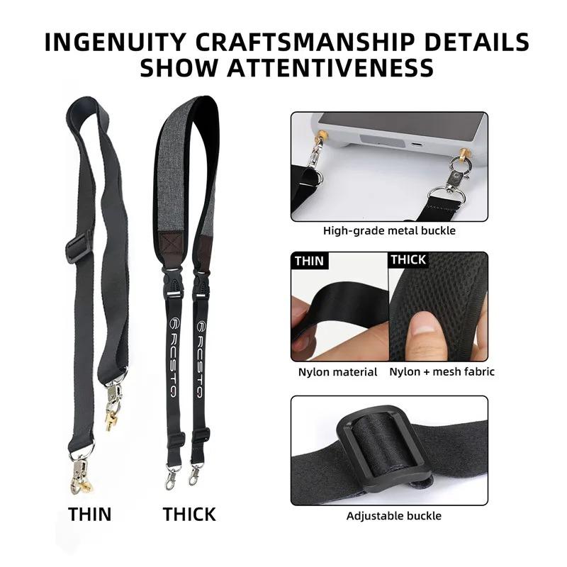 Для DJI RC/RC 2 Ремешок Mini 4 Pro/3 Pro Шнурок Нашейный ремешок с винтами для DJI Mini 3/ Air 2S/Mavic 3 Pro/Air 3 Аксессуары для пульта