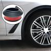 Универсальный черный карбоновый расширитель крыла автомобиля, резиновая защитная полоса для бровей, защита колесной арки, накладка, расширитель арки, украшение