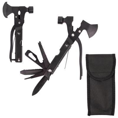 Топорик для обрезки с хранилищем Идеально подходит для дома, при стихийных бедствиях, землетрясениях и чрезвычайных ситуациях HFS(р) Многоцелевой мультитул, инструмент 12-в-1, складной, чехол, использование,