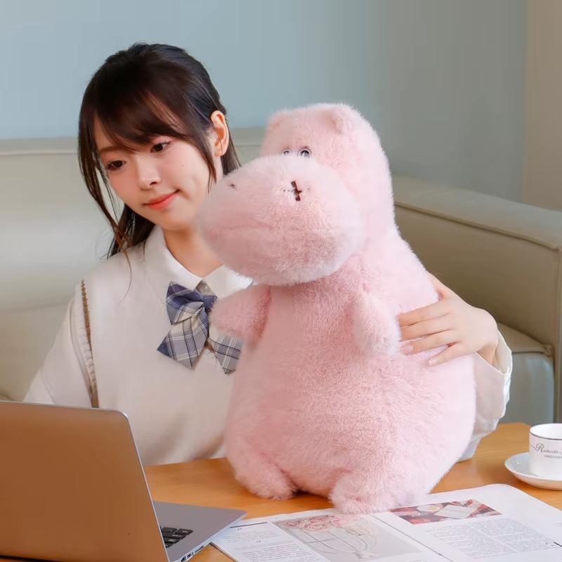 35/50/70 см мультяшная плюшевая кукла-подушка в виде толстого животного, бегемота, сурка, белого медведя, собаки, плюшевая игрушка, супер мягкий подарок для мальчиков и девочек