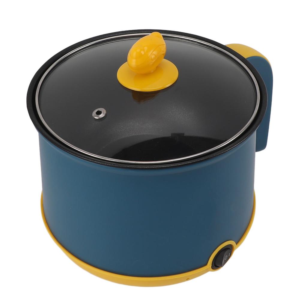 Электрическая мини-кастрюля 1,8 л 600 Вт с антипригарным покрытием, регулируемая на 2 уровня, электрическая кастрюля из нержавеющей стали, электрическая