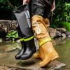 Men's Rain Boots Fashion High-Top Rain Boots For Outer Wear Long-Tube Waterproof And Non-Slip Couple Style Outdoor Fishing Boots