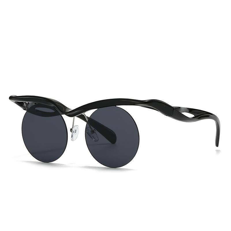 Высококачественные Новые Мужские Европейские и Американские Круглые Модные Современные Стильные Ретро Солнцезащитные Очки Женские Lh168
