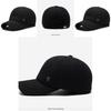 Simple Solid Color Middle Aged Warm Windproof Baseball Cap For Cold Seasons