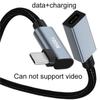Короткий угловой удлинительный кабель USB C, удлинитель USB 3.1 Type-C 480 Мбит/с, 20 В/5 А, 100 Вт, шнур-удлинитель «папа-мама»
